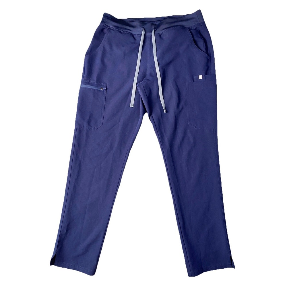 FIGS Hola Scrub Pants Technical Collection Blue Women's Medium Medical Pockets